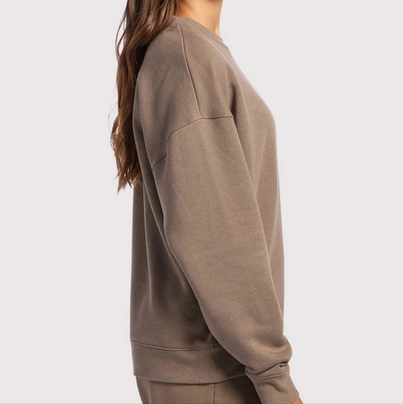 Nuuds vintage fleece crewneck in mocha medium - Picture 3 of 14